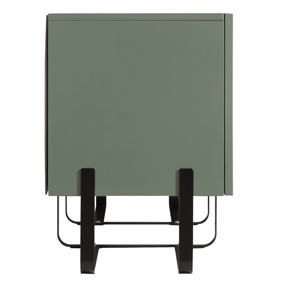 Furniture of America Haft 3-Cabinet TV Stand for TVs up to 66", Green - Image 5