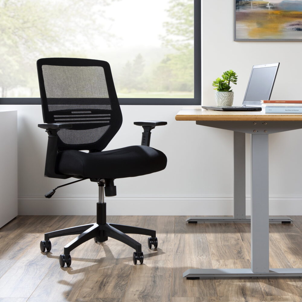 HON Basyx Expose Commercial-Grade Mesh Back Desk Chair, Black - Image 3