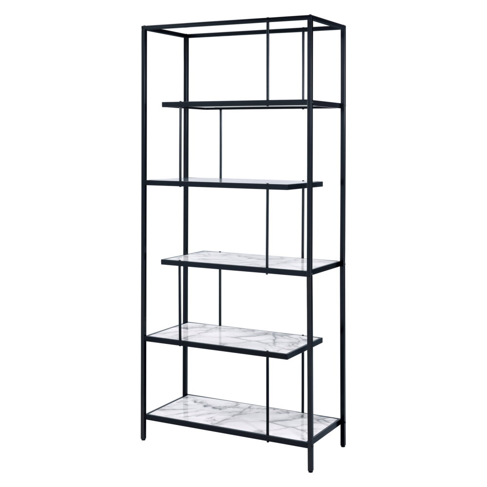 Furniture of America Harper 5-Shelf Bookcase, Black - Image 3