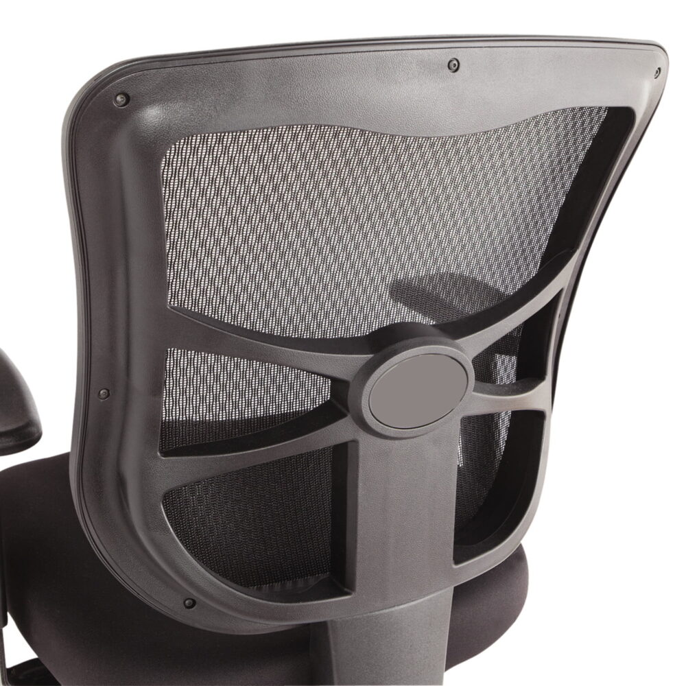 Alera Elusion Series Mesh Mid-Back Multifunction Chair, Supports Up to 275 lb, 17.7" to 21.4" Seat Height, Black - Image 2