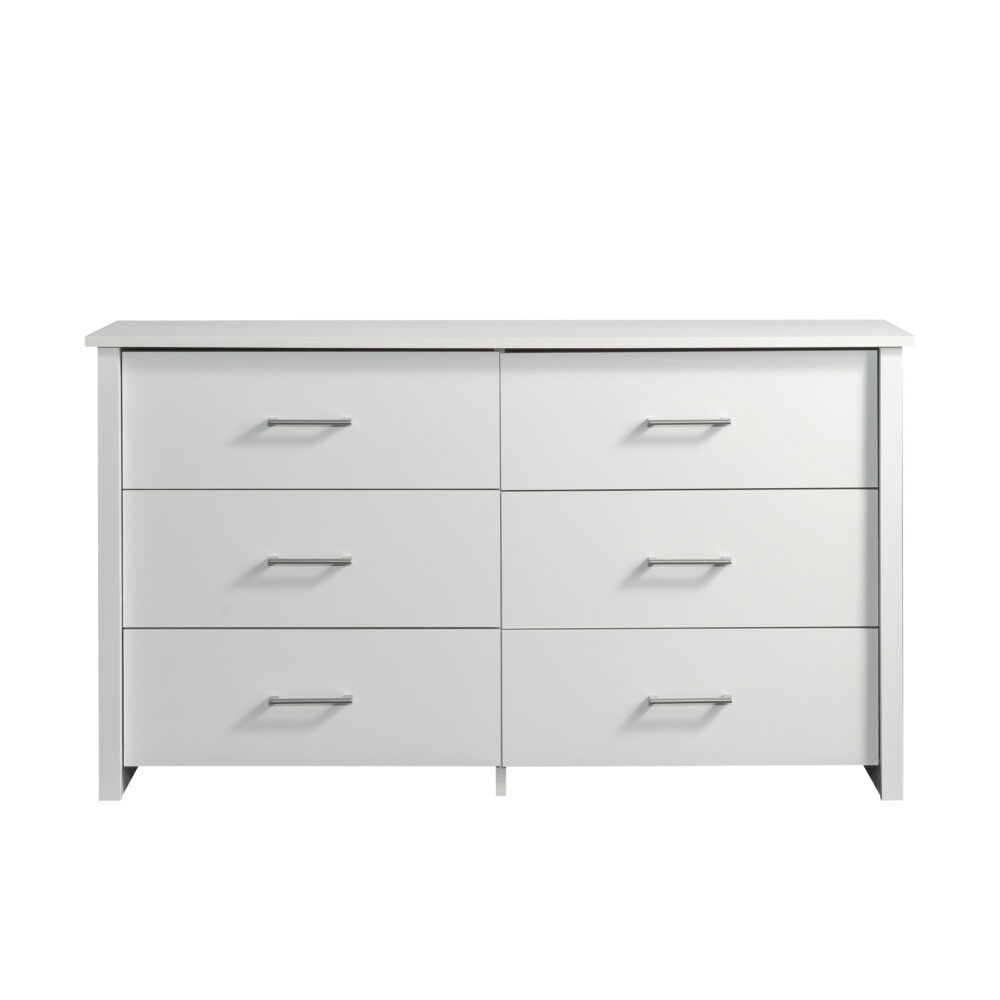 Mainstays Hillside 6-Drawer Dresser, Soft White Finish - Image 4
