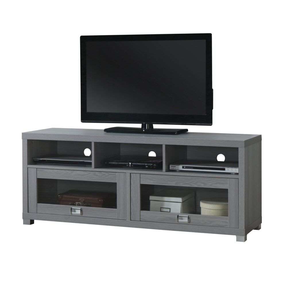 Techni Mobili 58" Durbin TV Stand for TVs up to 75", Gray - Image 2