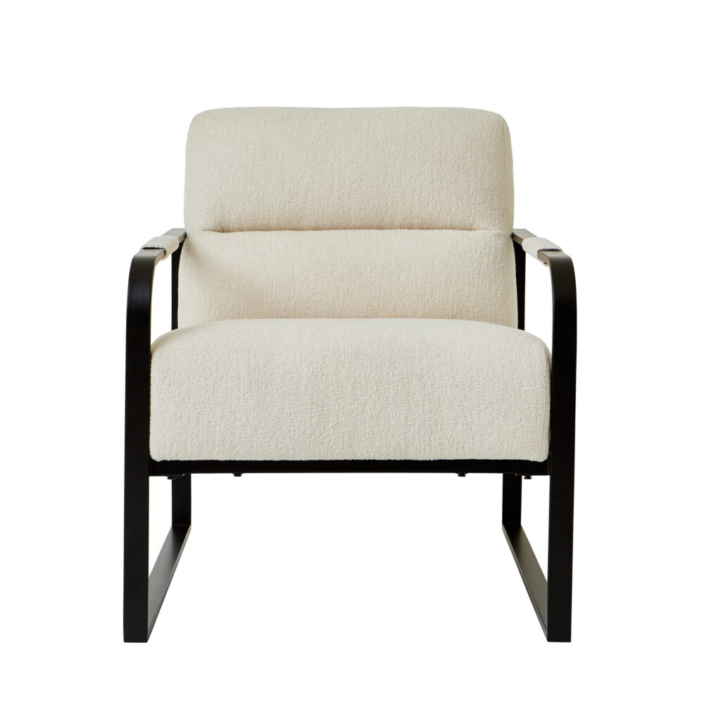 Better Homes & Gardens Wyatt Accent Chair, Ivory Bouclé - Image 7