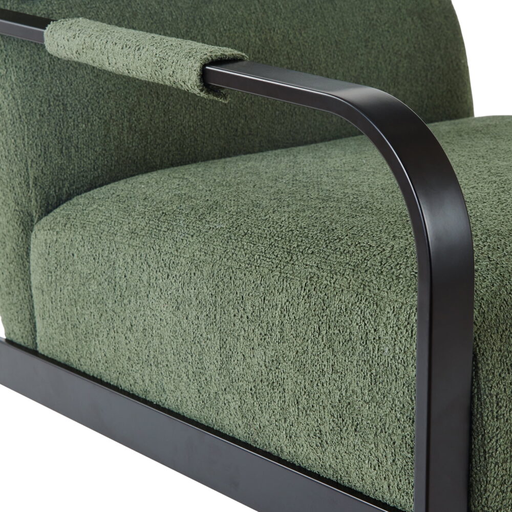 Better Homes & Gardens Wyatt Accent Chair, Olive Green Bouclé - Image 6