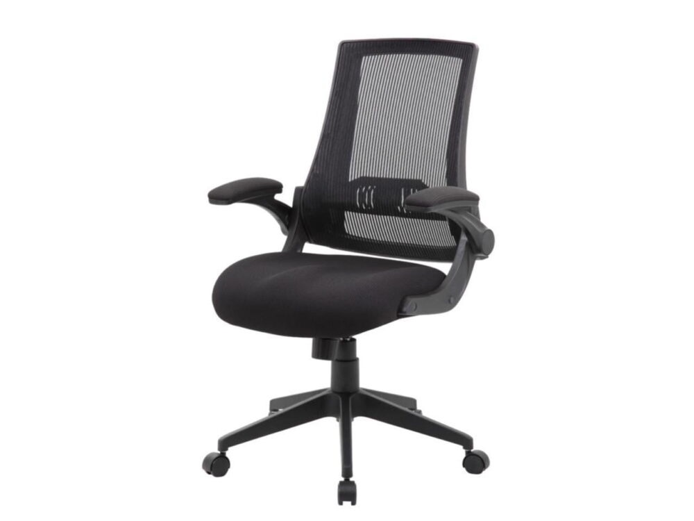 Boss Office Products Mesh Back, Flip Arm Task Chair - Image 3