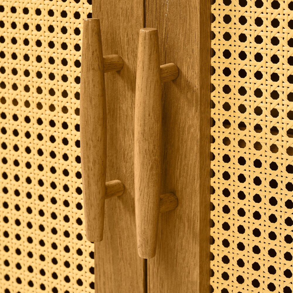 Better Homes & Gardens Springwood Bookcase with Doors, Light Honey Finish - Image 5