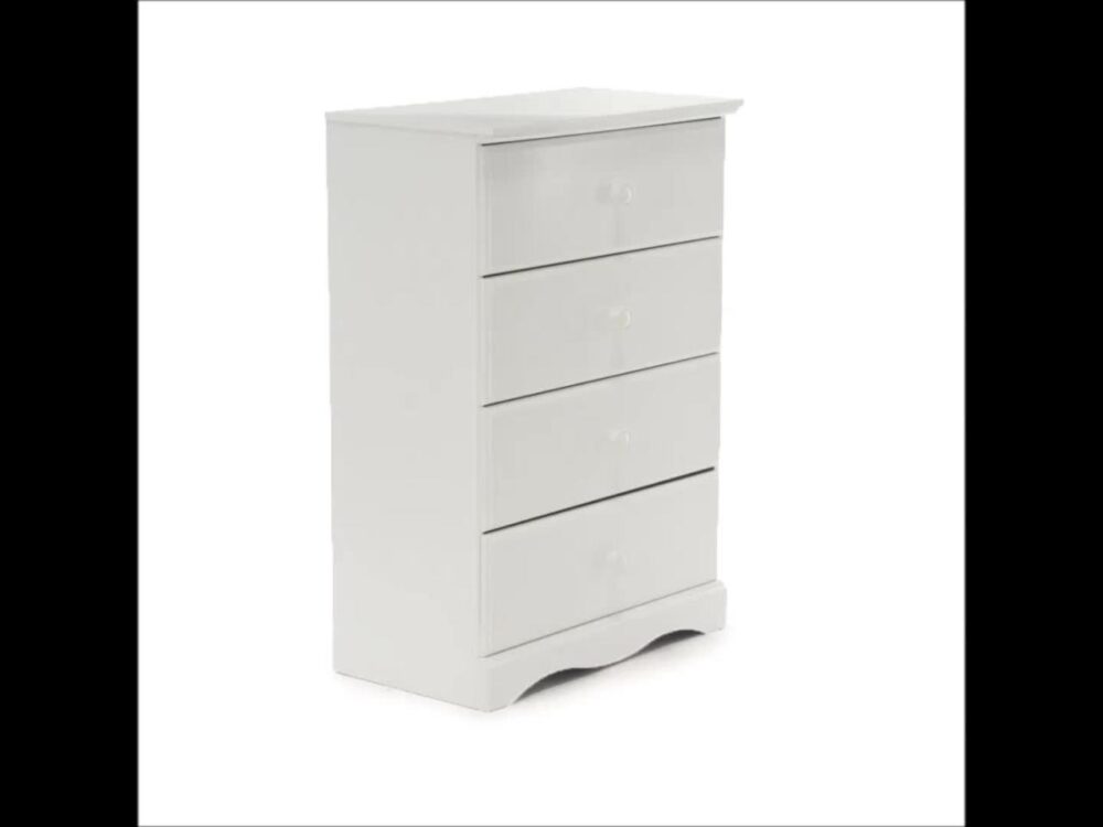 Sauder Storybook 4-Drawer Bedroom Dresser, Soft White Finish - Image 2