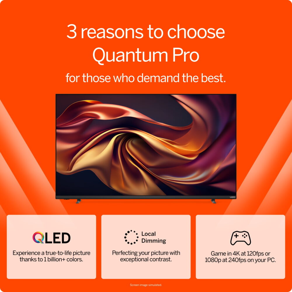 VIZIO 50" Class Quantum Pro 4K QLED HDR 120Hz Smart TV (M50QXM-K01) - Image 4