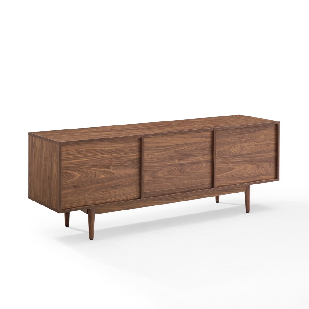 Crosley Adjustable Furniture Television Stand, Wood Walnut, 22.25" x 60" x 15.75", 48.84 lbs - Image 7