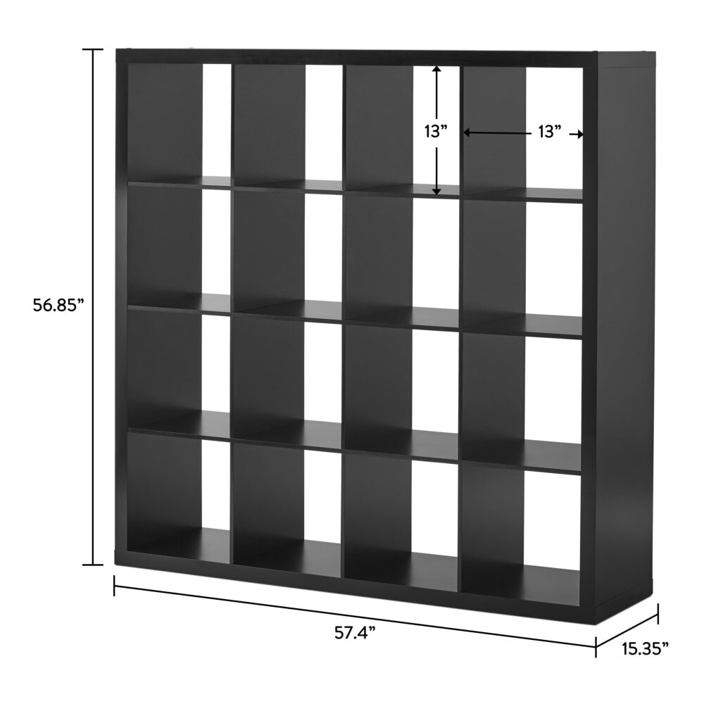 Better Homes & Gardens 16 Cube Storage Organizer, Solid Black - Image 5