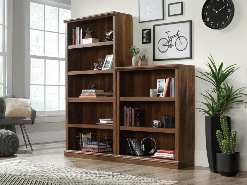Sauder 5-Shelf Bookcase, Grand Walnut Finish - Image 3