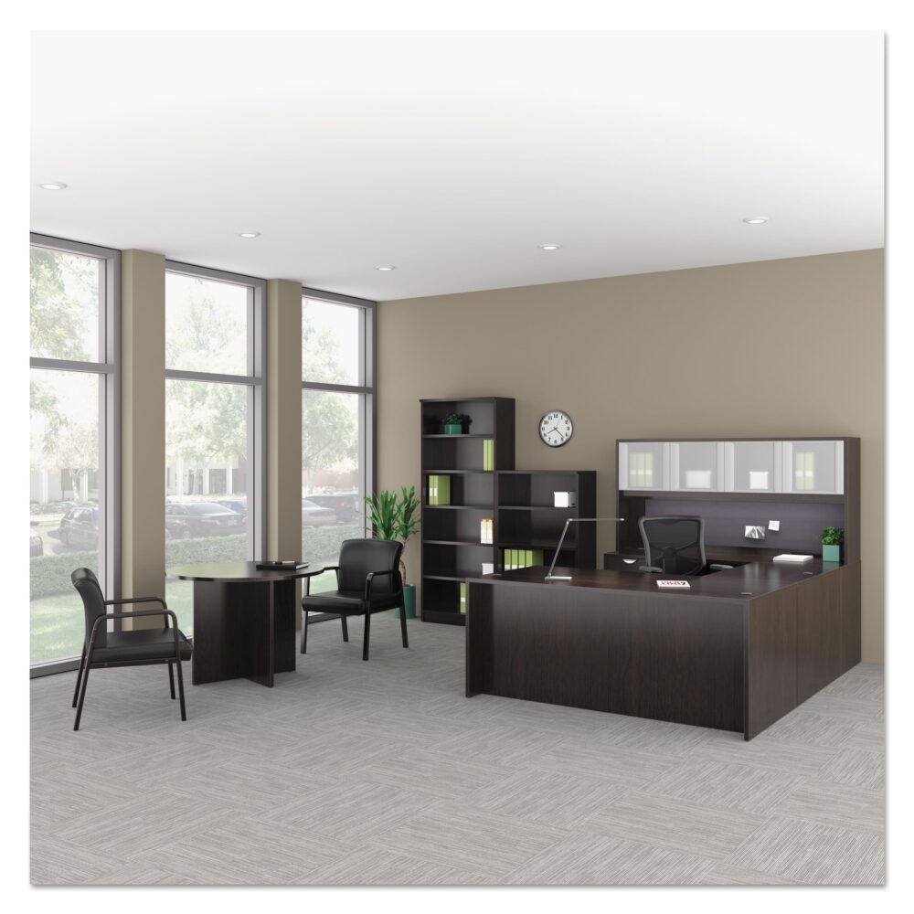 Alera Elusion Series Mesh Mid-Back Multifunction Chair, Supports Up to 275 lb, 17.7" to 21.4" Seat Height, Black - Image 6
