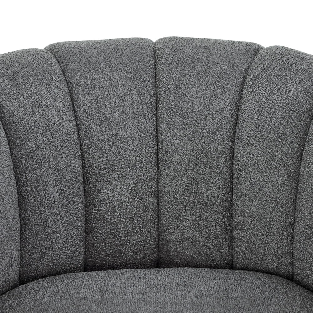 Better Homes & Gardens Lillian Accent Swivel Chair, Charcoal Boucle - Image 6