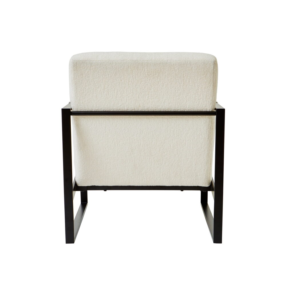 Better Homes & Gardens Wyatt Accent Chair, Ivory Bouclé - Image 2