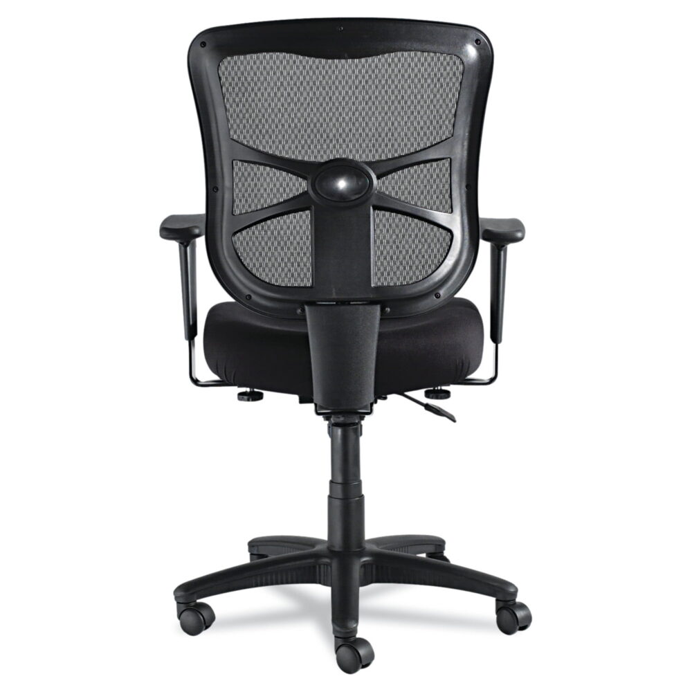 Alera Elusion Series 275 lb. Mid-Back Mesh Task Office Chair - Black - Image 3