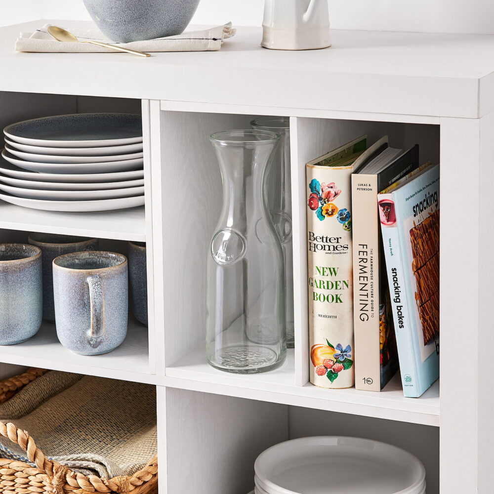 Better Homes & Gardens 8 Cube Organizer with 4 H Shelf Inserts, White Texture - Image 3