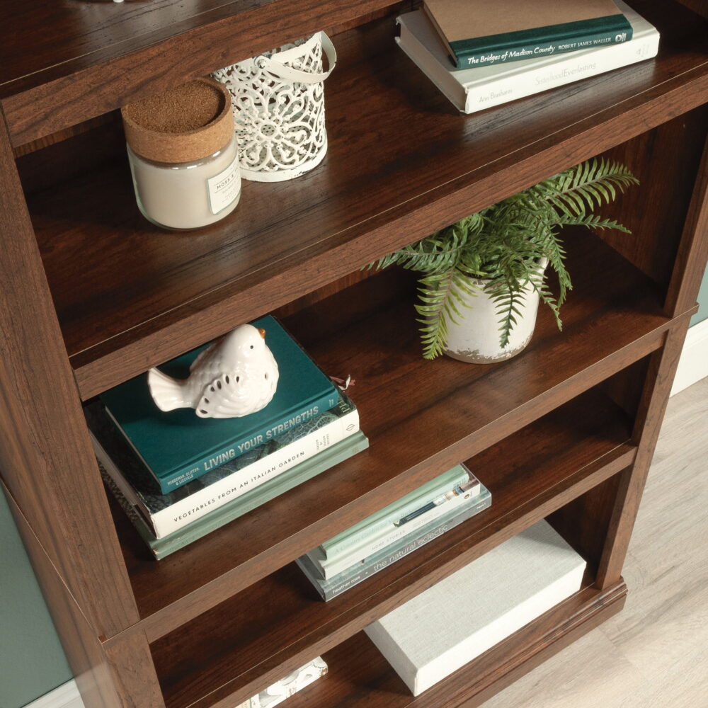 Sauder Select 5 Shelf Bookcase, Washington Cherry Finish - Image 5