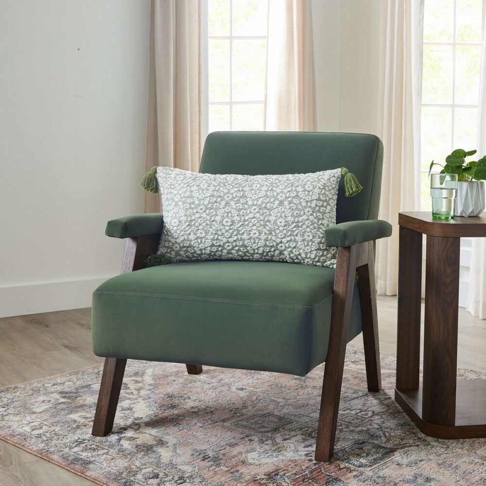 Better Homes & Gardens Ezra Accent Chair, Olive Green - Image 5