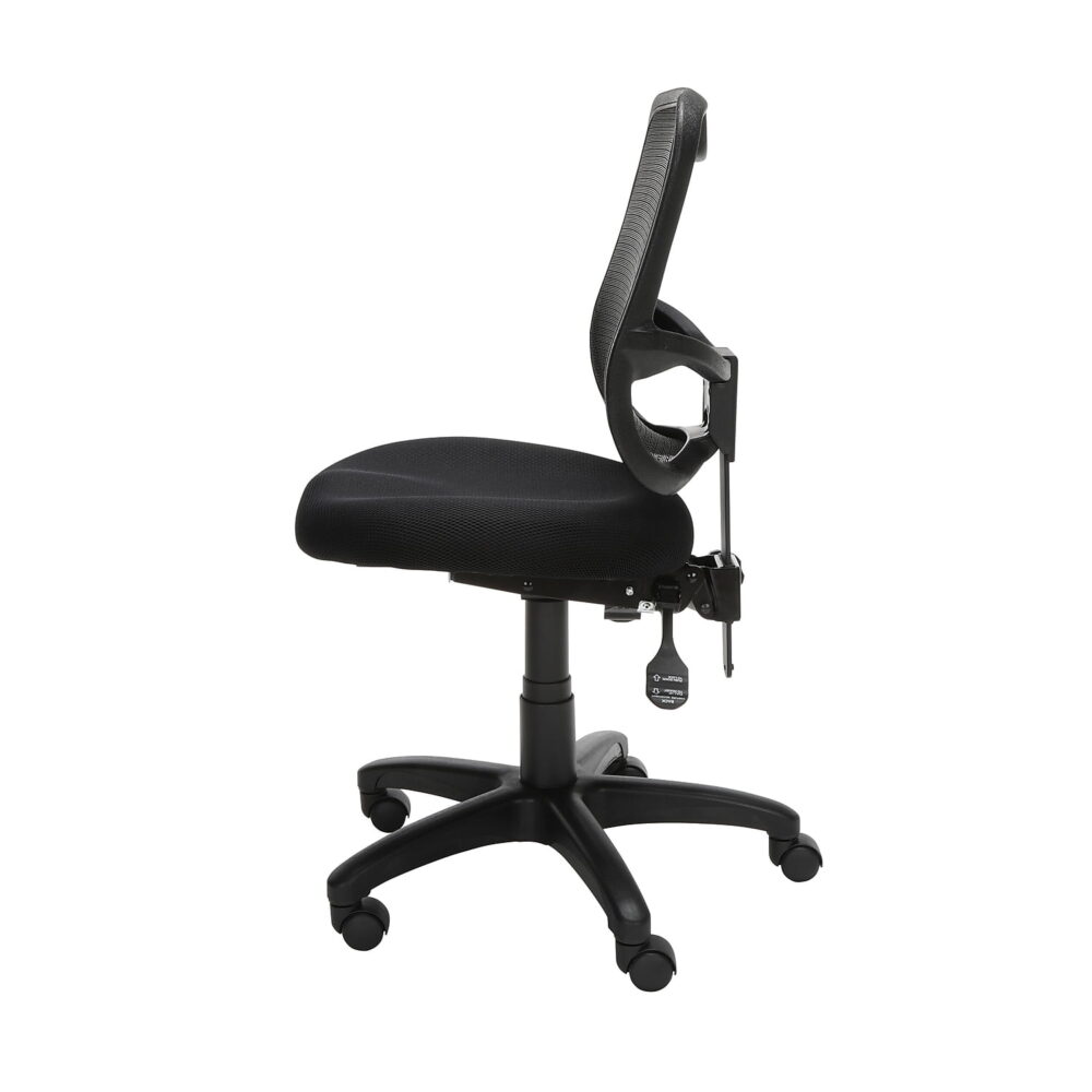 OFM Comfort Series Ergonomic Mesh Mid Back Armless Task Chair, in Black (130-A05) - Image 5