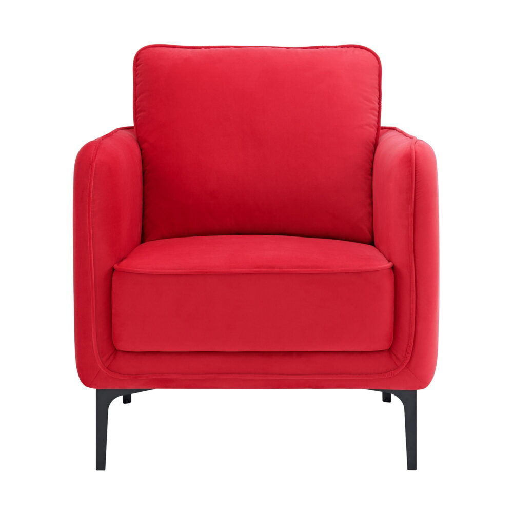 Picket House Furnishings Reale Chair in Lavish 152 Red Velvet - Image 3