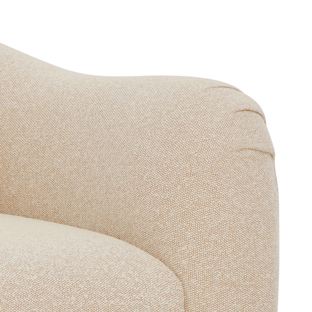 Beautiful Barrymore Teddy Accent Chair by Drew Barrymore, Cream Tweed - Image 5