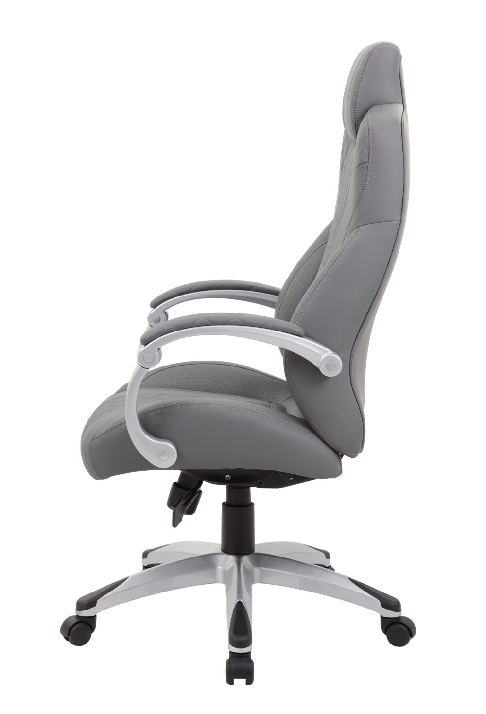 Boss Office Products X-Series Transitional Grey Executive Hinged Arm Chair - Image 4