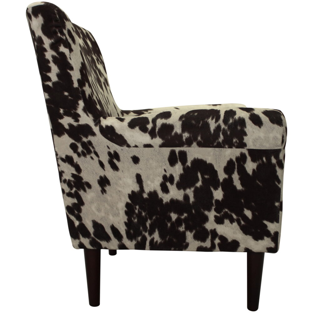 Fox Hill Ellis Rolled Arm Lounge Chair, Brown Cowhide - Image 3
