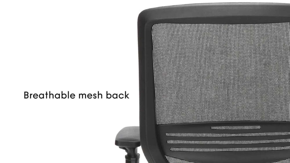 HON Basyx Expose Commercial-Grade Mesh Back Desk Chair, Black - Image 2