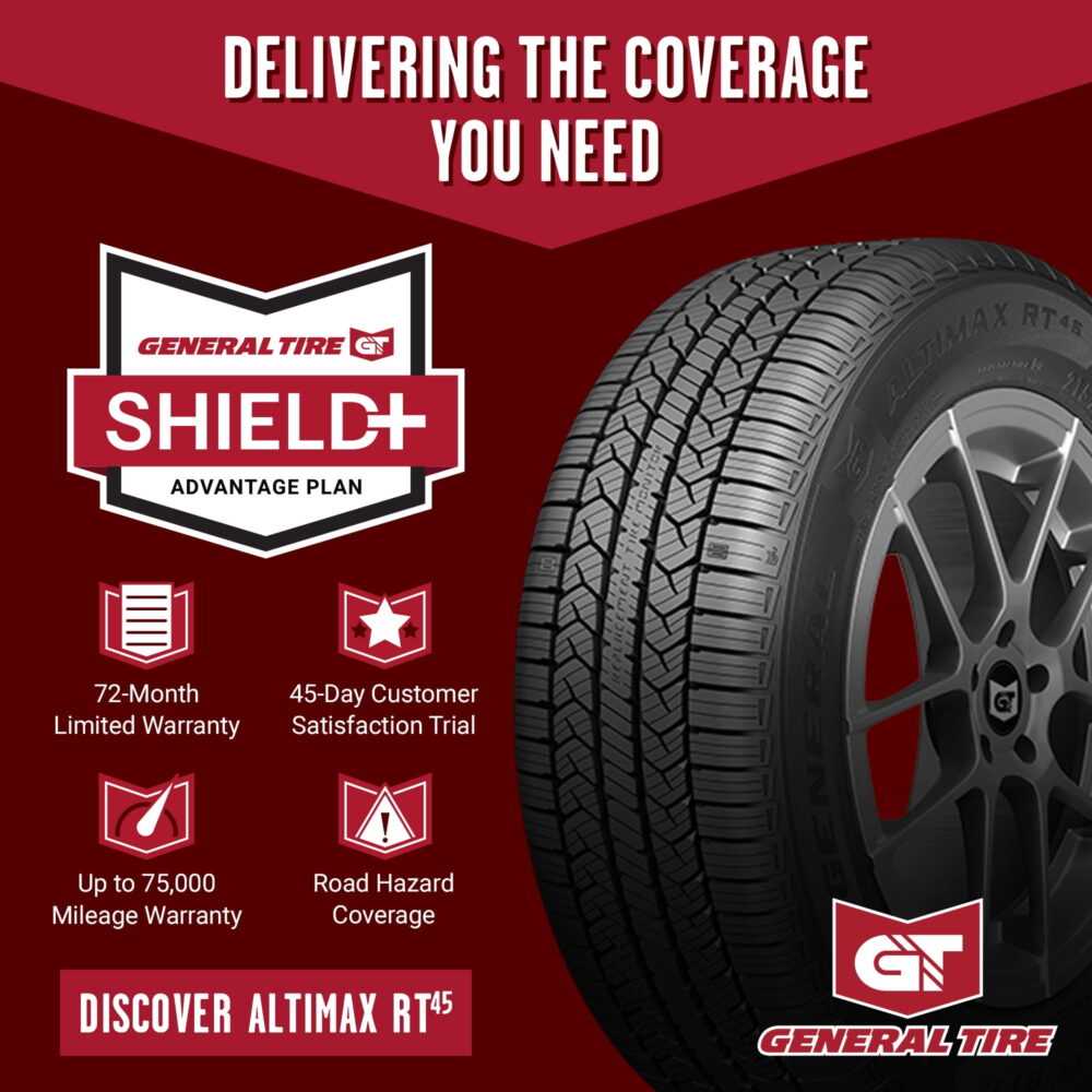 General Altimax RT45 All Season 235/50R19 99H Passenger Tire Fits: 2018-19 Chevrolet Equinox Premier, 2020-23 Chevrolet Equinox LT - Image 2