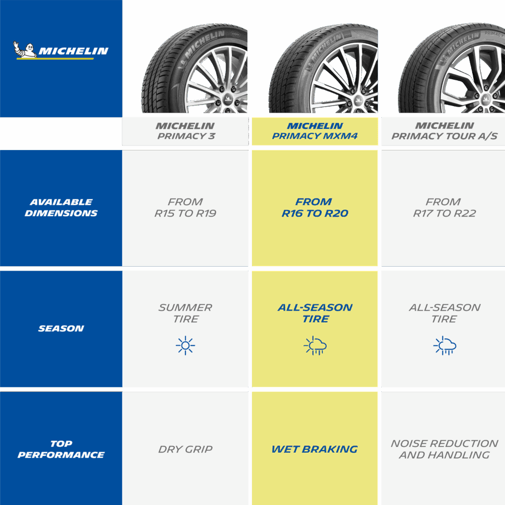 Michelin Primacy MXM4 All-Season 235/40R19/XL 96V Tire - Image 5